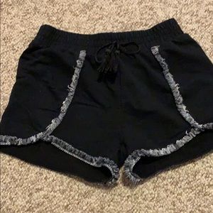 Girls casual shorts. Gray design